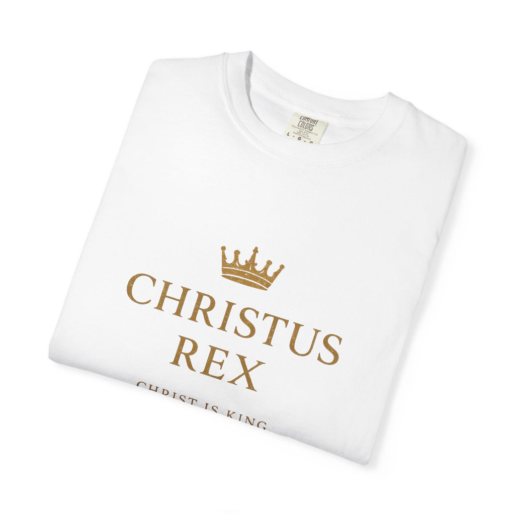 Christus Rex Shirt | Christ Is King Christian T-Shirt | Minimalist Faith Tee | Comfort Colours