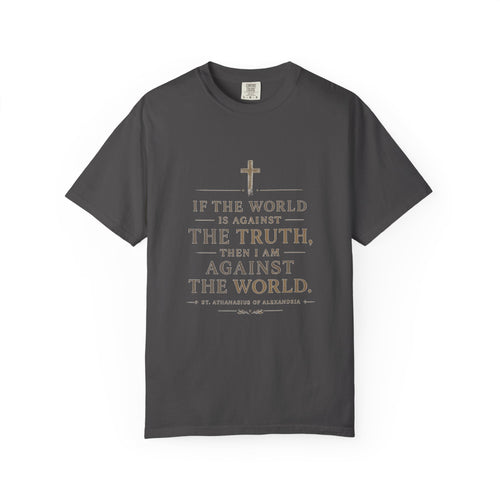Against the World – St. Athanasius Premium Tee ⭐