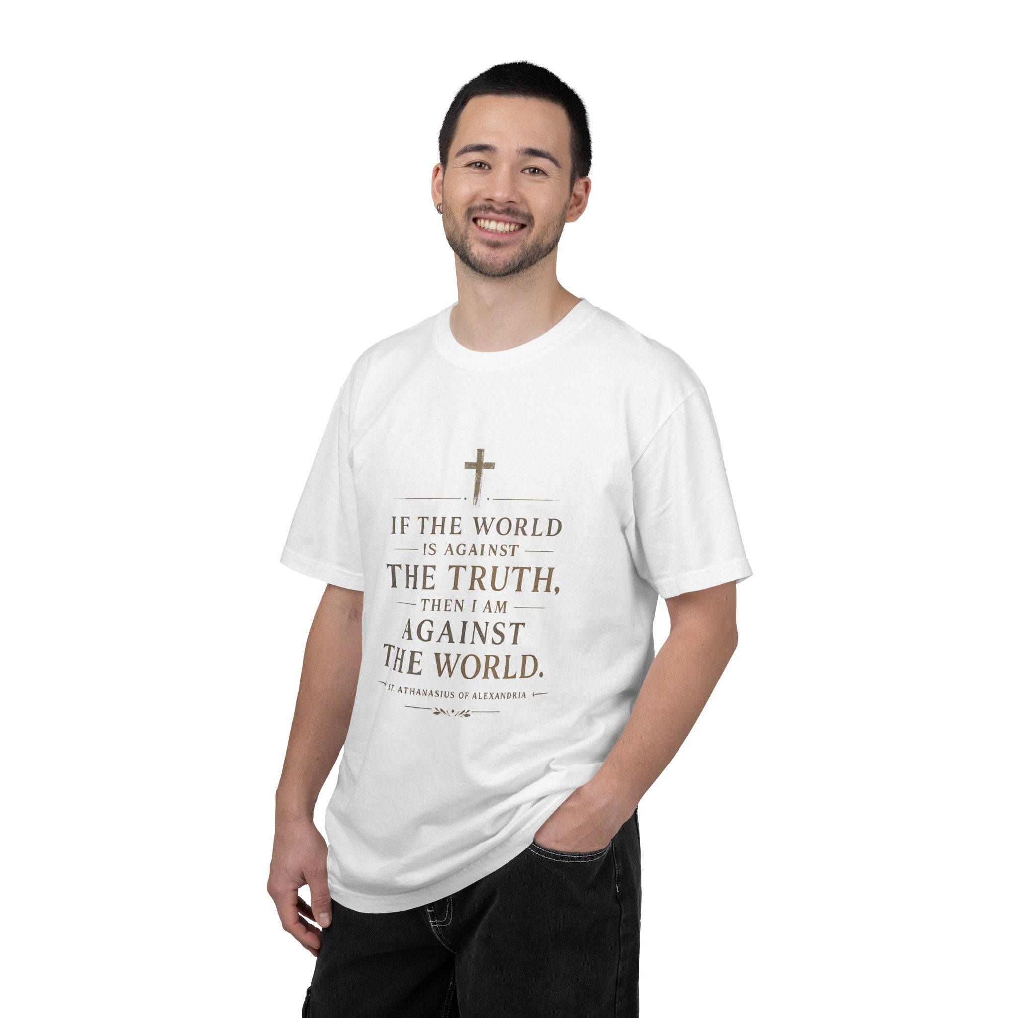 Against the World – St. Athanasius Premium Tee ⭐