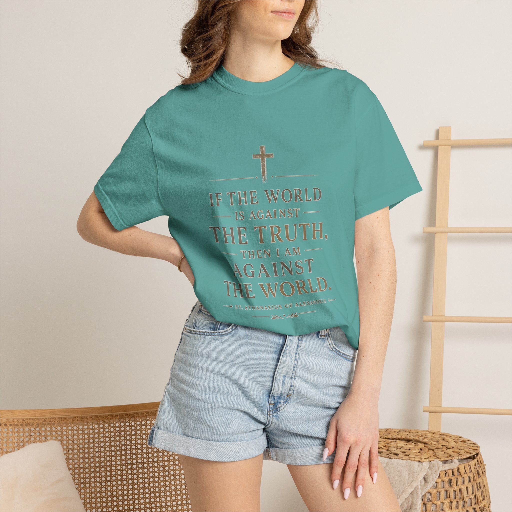 Against the World – St. Athanasius Premium Tee ⭐