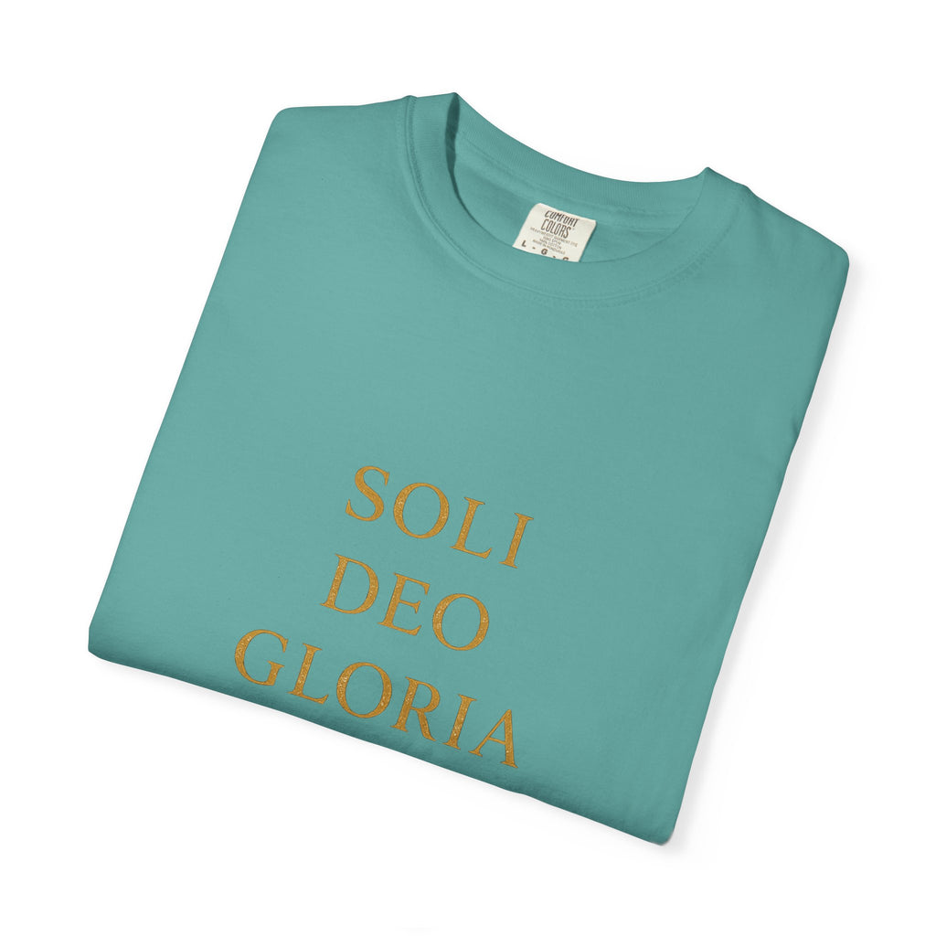 Soli Deo Gloria Shirt | To God Alone Be the Glory Christian T-Shirt | Minimalist Faith Tee | Comfort Colours