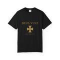 Deus Vult Shirt | God Wills It Christian T-Shirt | Medieval Cross Faith Tee | Comfort Colours