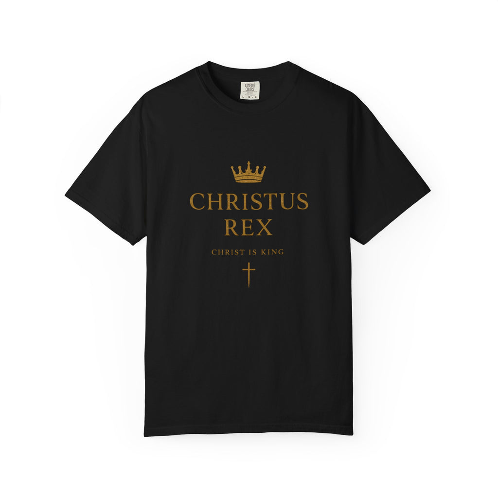 Christus Rex Shirt | Christ Is King Christian T-Shirt | Minimalist Faith Tee | Comfort Colours