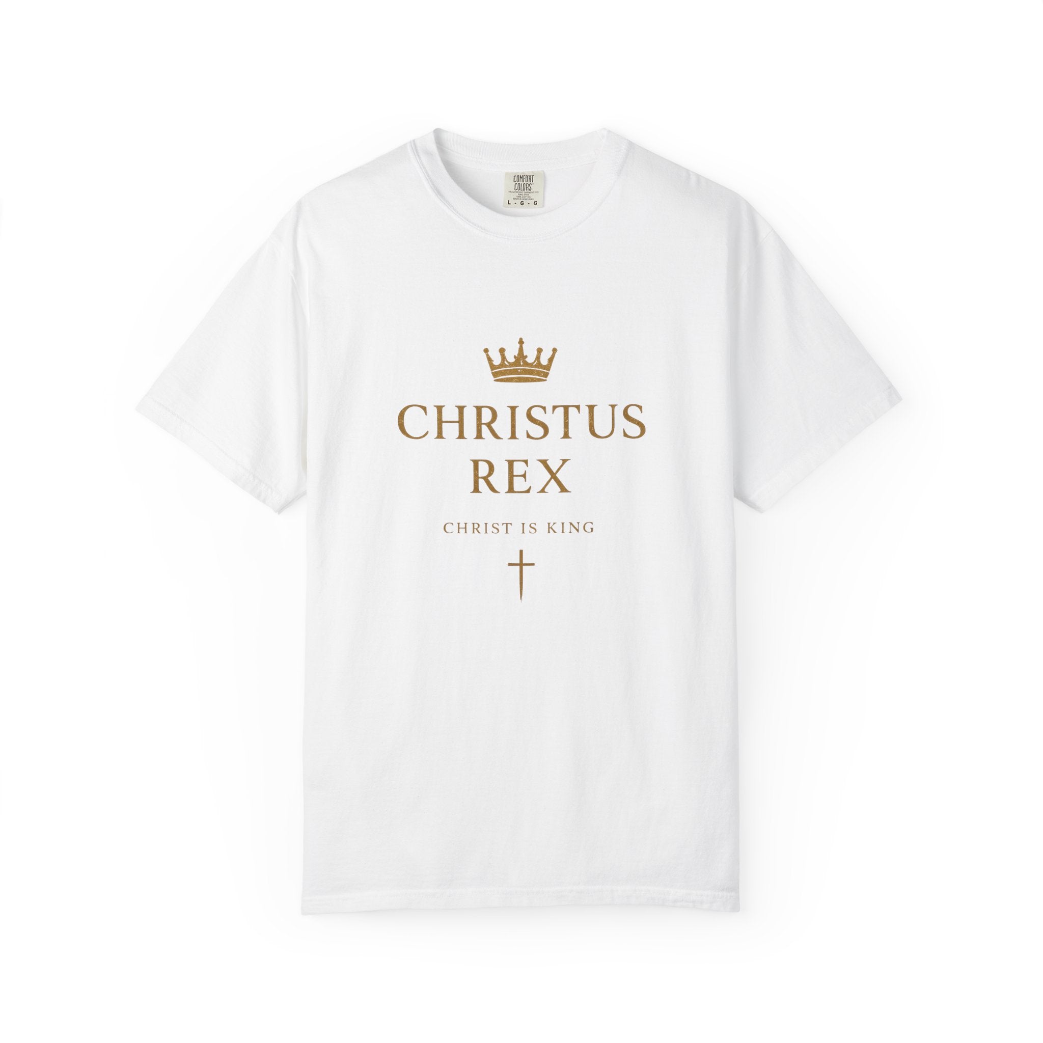 Christus Rex Shirt | Christ Is King Christian T-Shirt | Minimalist Faith Tee | Comfort Colours