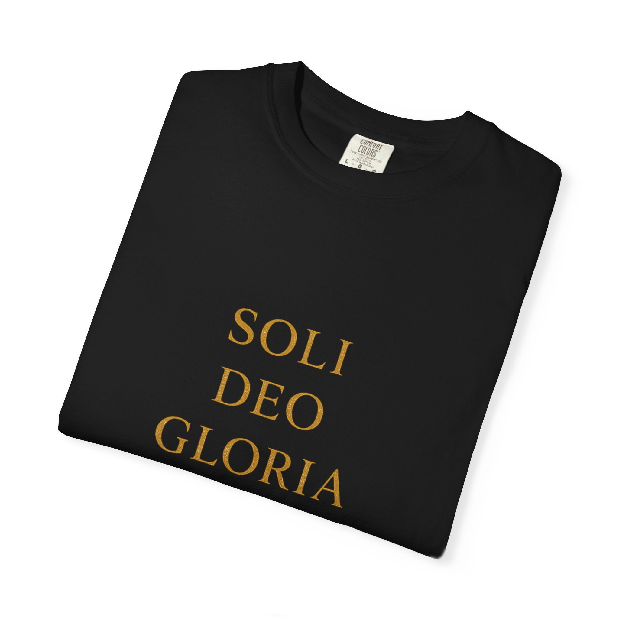 Soli Deo Gloria Shirt | To God Alone Be the Glory Christian T-Shirt | Minimalist Faith Tee | Comfort Colours