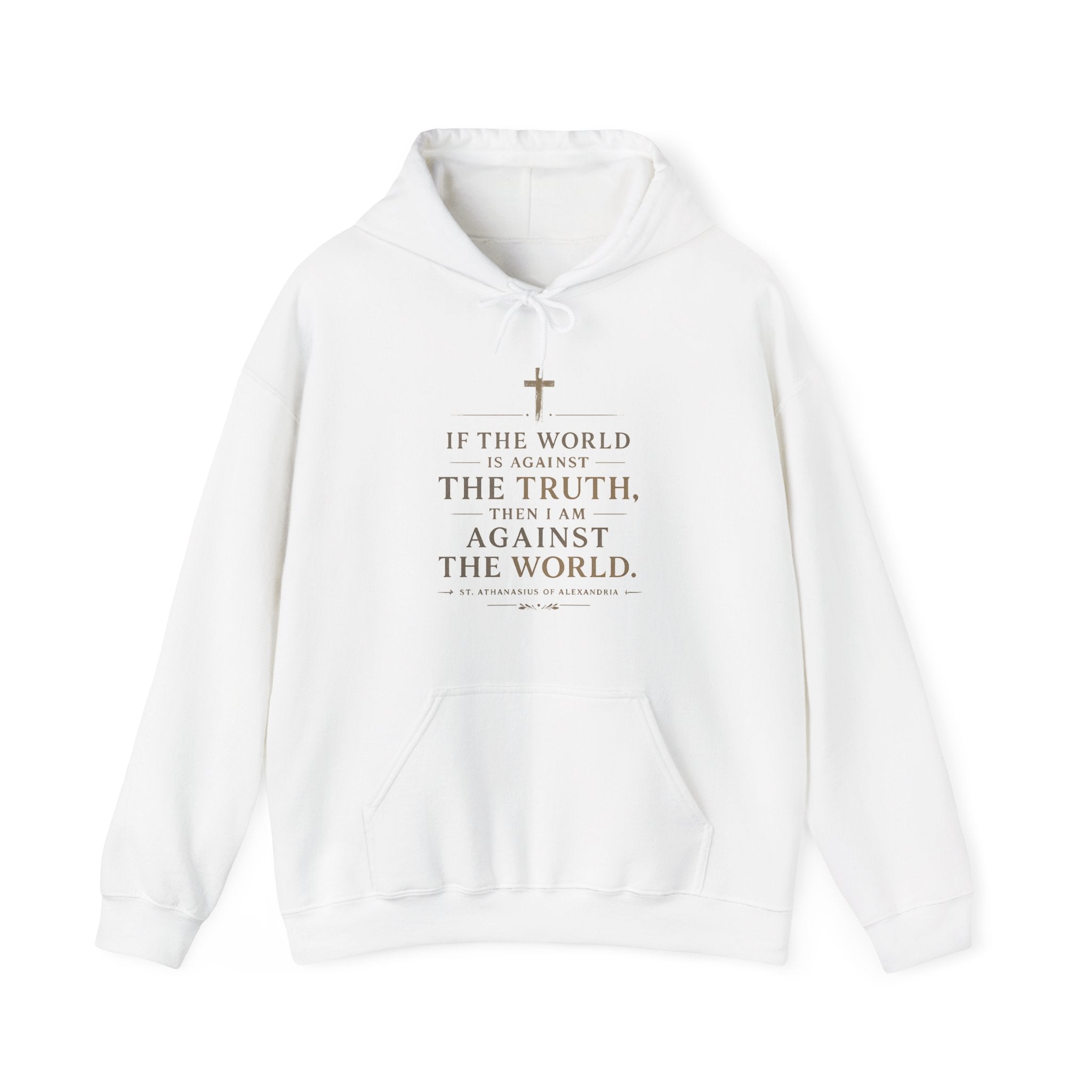 Against the World – St. Athanasius Premium Hoodie ⭐