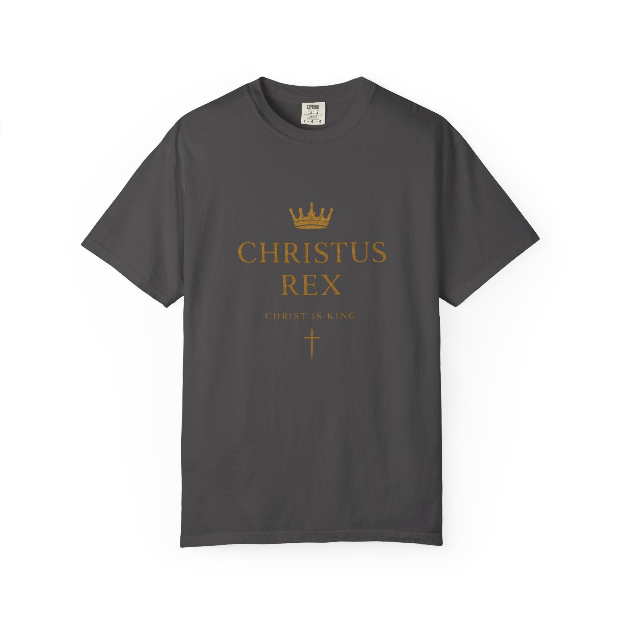 Christus Rex Shirt | Christ Is King Christian T-Shirt | Minimalist Faith Tee | Comfort Colours