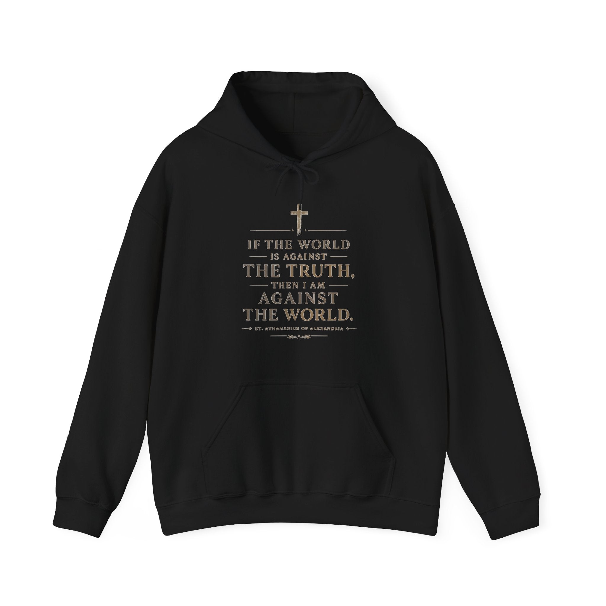 Against the World – St. Athanasius Premium Hoodie ⭐