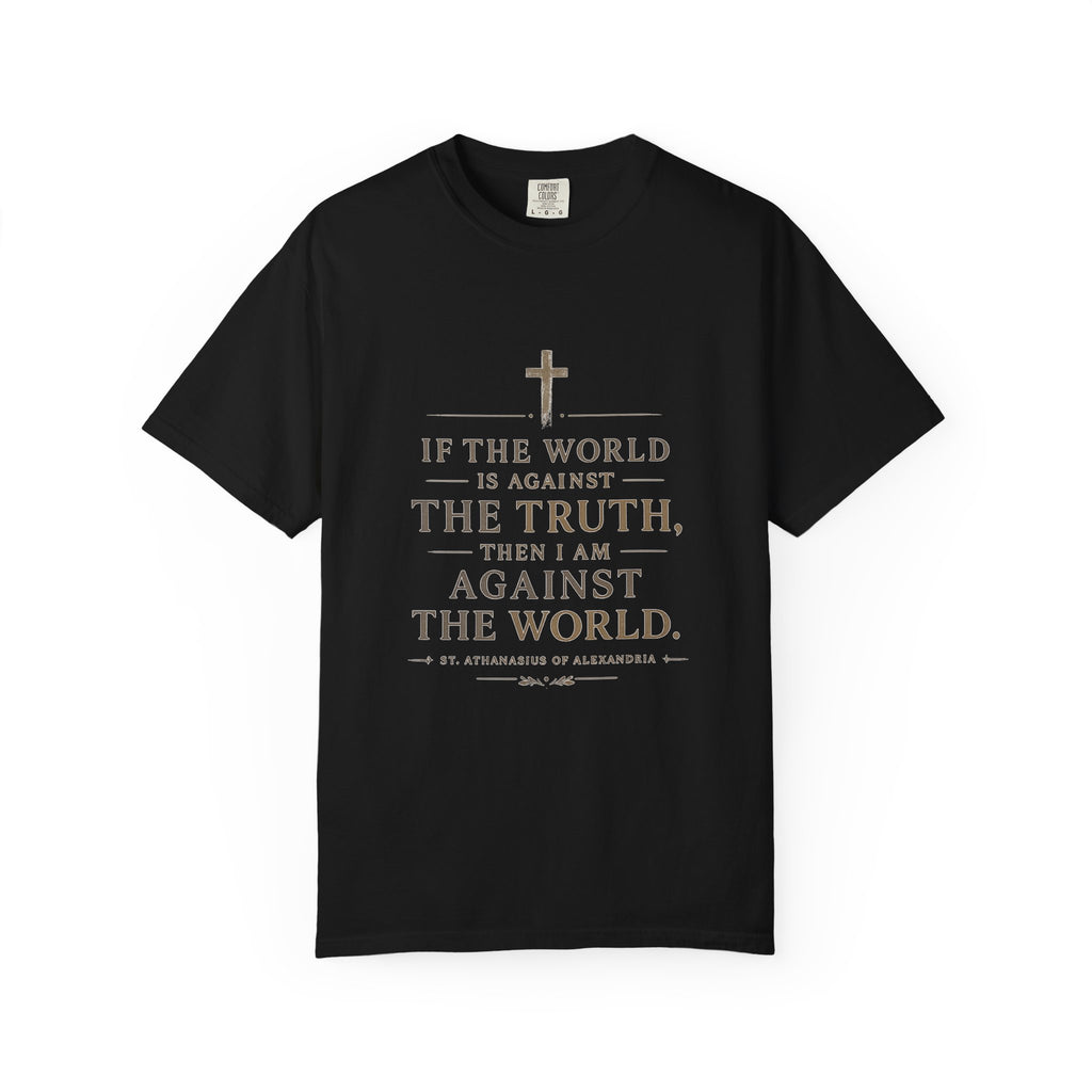 Against the World – St. Athanasius Premium Tee ⭐