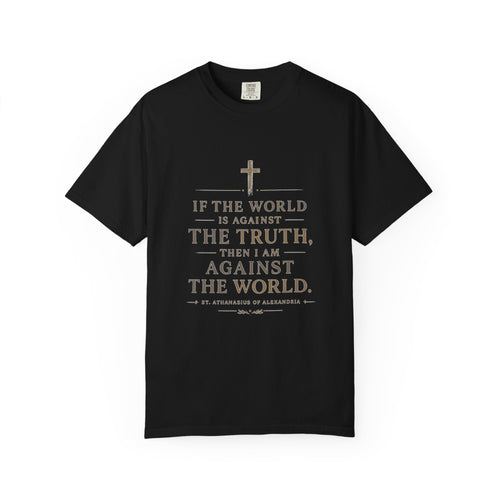 Against the World – St. Athanasius Premium Tee ⭐