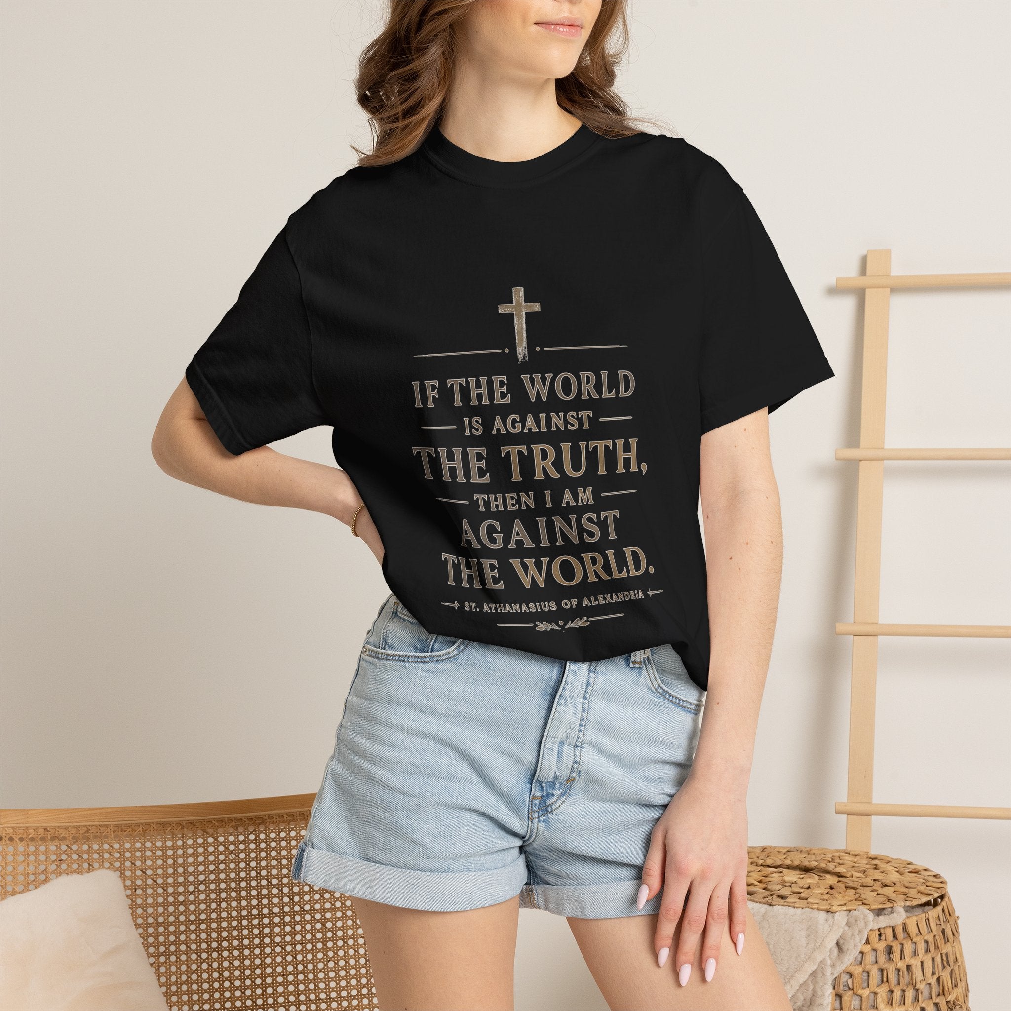 Against the World – St. Athanasius Premium Tee ⭐